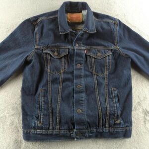 Levi's Denim Jacket Mens XL Blue Trucker Jean Coat Unlined 100% Cotton 72334